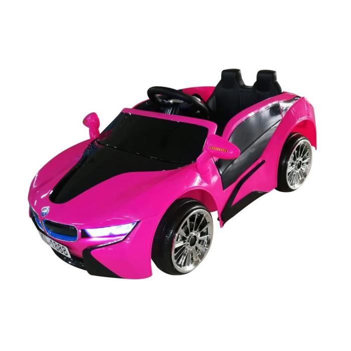 Enfants 12v Twin Motors Powered Bmw I8 Style Electric Ride On Toy Car Rose Cdiscount Jeux Jouets