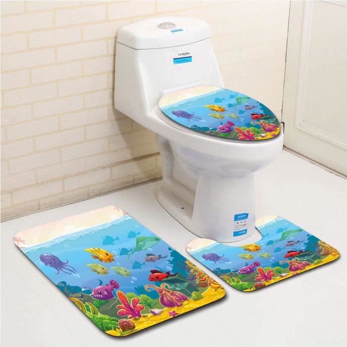Autocollant Pour Abattant De Toilette - Motif Chat Mignon - 30 Cm - Imperméable - Amovible - Décoration De Salle De Bain - Pour Abattant De Toilette