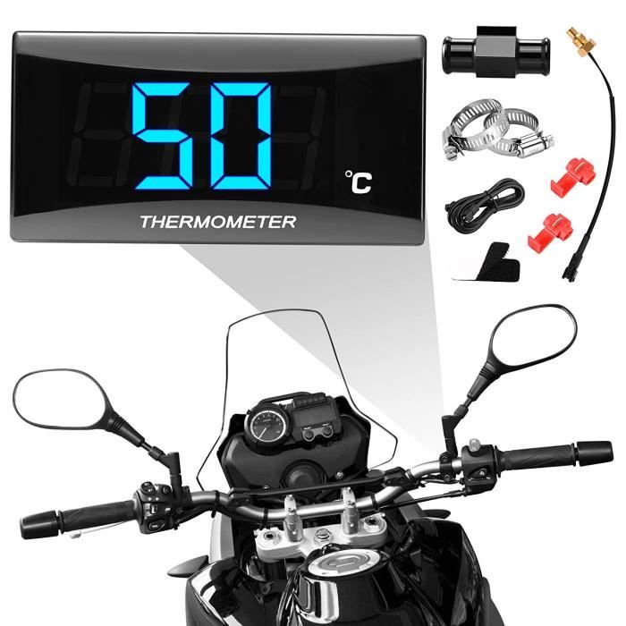 Thermomètre Numérique Universel Moto 18/22mm Adapter Capteur Température  Sonde Métal Étanche Affichage Numé - Cdiscount Auto