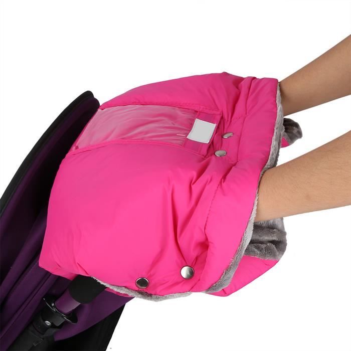 Gants chauds pour poussette pour bébé avec poche étanche pour téléphone  portable (rose) -NIM - Cdiscount Auto