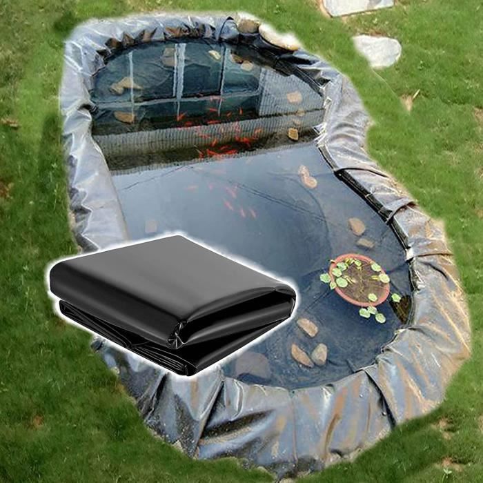 Bâche Bassin 3x3m Bâche Pour Bassin Extérieur 0,2mm D'épaisseur Bâche