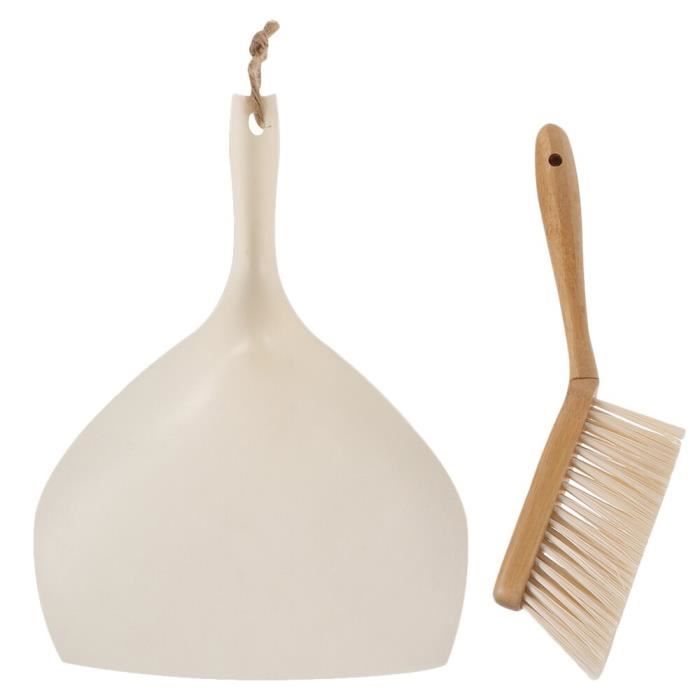 Anwangda Mini Balai Et Pelle Pliante - Nettoyage Bureau, Cuisine, Salle De Bain - Poils Doux