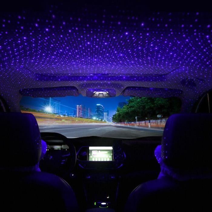 Mini lampe LED pour toit de voiture, projecteur LED pour intérieur de  voiture, ambiance galaxie, décoration ambiante, USB, - Cdiscount