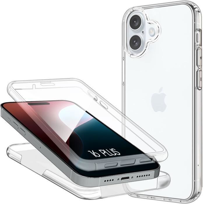 Coque Semi-rigide Transparente Mooov Pour IPhone 16 Pro Max - Protection Renforcée, Neuve