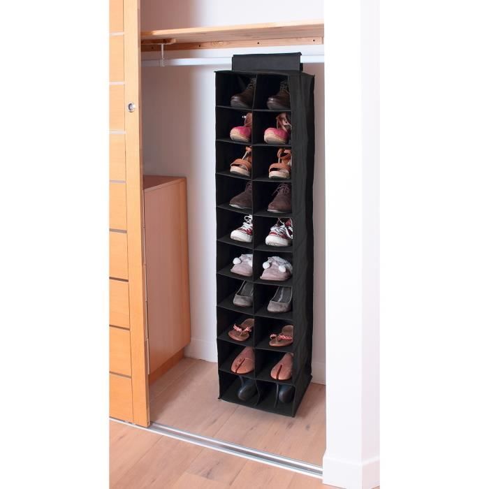 Casame Etagere Tissu Pour Rangement 20 Paires Chaussures 50 X 30