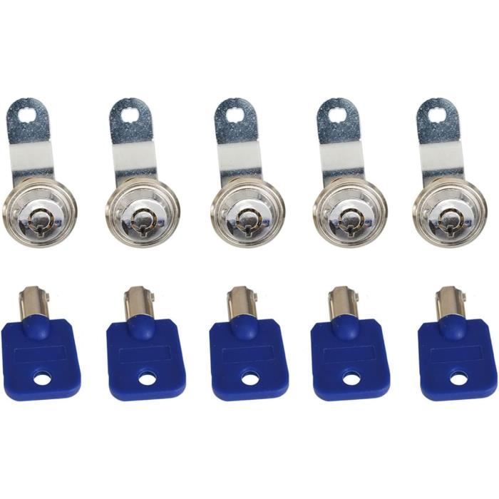 Kit 5 Serrures De Porte + 2 Clés Pour Renault Kangoo 1 Nissan Kubistar - Barillets Avant, Latéral, Arrière - Remplacement Direct OEM
