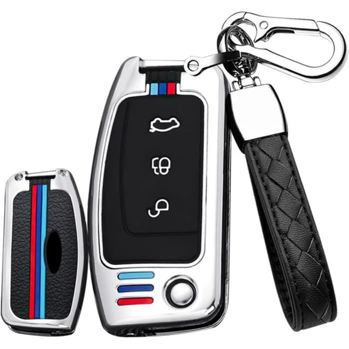 BouGPeng Coque de Clé de Voiture Copatible avec VW K6 VW Golf 5 6 Polo Touran Tiguan Touareg