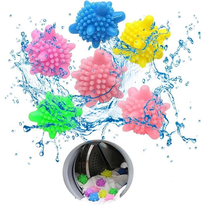 Boule Lavage Pour Doudoune Et Vêtements Lot De 6 Balles De Séchage Réutilisables Pour Machine à Laver - Rend Les Vêtements Plus Doux, Sèche Plus Vite Réduire Temps Séchage Laine Doudoune