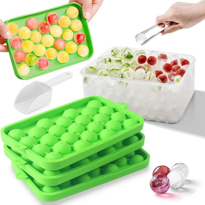 Lot De 2 Moules à Glaçons Ronds Pour Whisky, Hockey Sur Glace