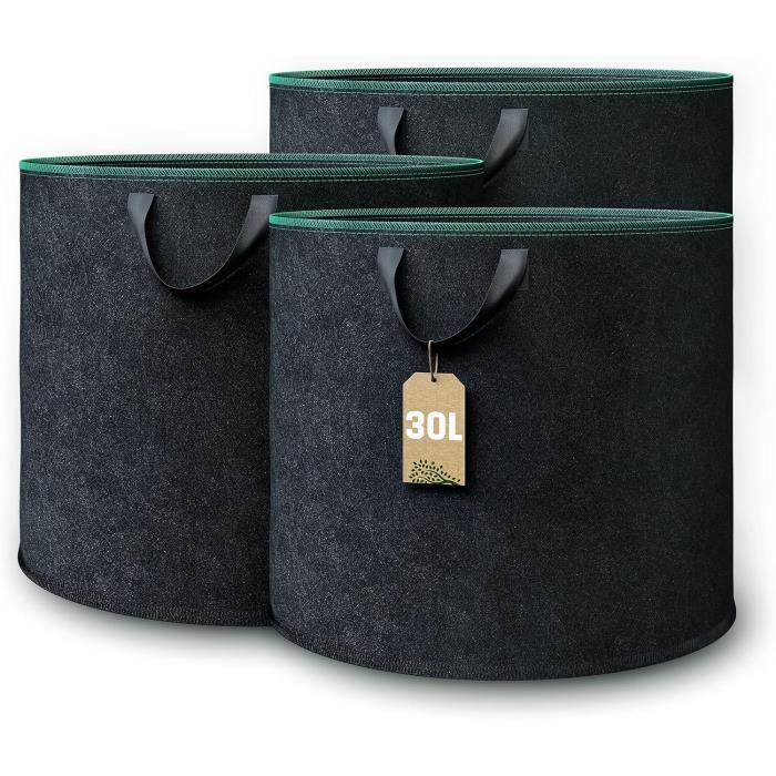 EINFEBEN Sacs De Plantation Pour Pommes De Terreréutilisables, Pour La Culture Des Fraises Carottes Tomates Fleurs Vert Vert Lot De 5 7 Gall 27 L 83677417