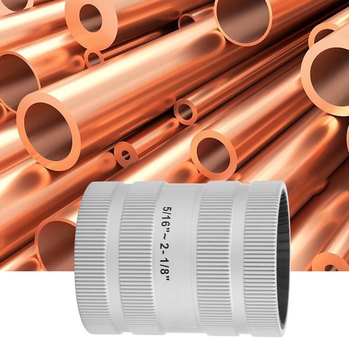 Wresetly Outil D'éBavurage D'AléSoir De Tuyau, Ensemble De Cure-Pipe Et D'AléSoir En Cuivre 5 PièCes, Brosse D'éBavurage De Tuyau, Outil De Chanfrein