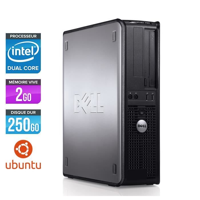 PC Dell 780 -E5300 26GHz -2Go -250Go -Linux / Ubuntu