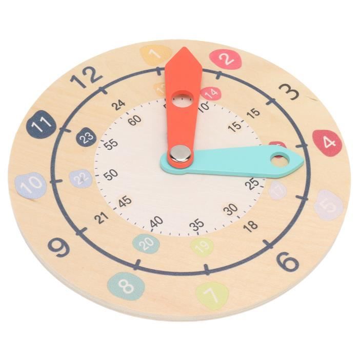 MODÈLE D'HORLOGE D'ENSEIGNEMENT Horloges Pédagogiques Pour Enfants Élèves EUR 4,59 - FR