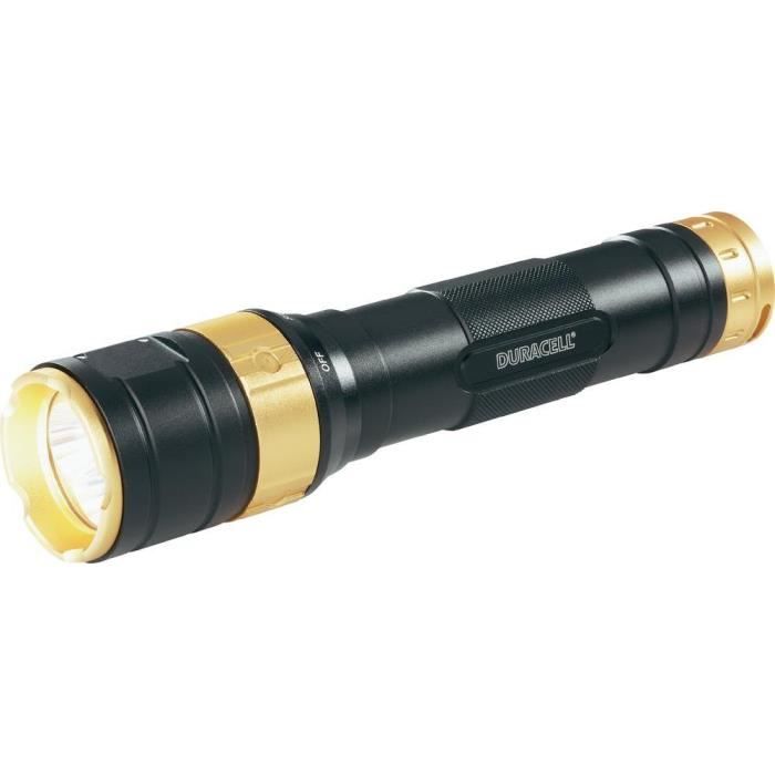 Lampe Torche LED - DURACELL - Multifonction - 3 x 3W - 188lm - Portée 119m