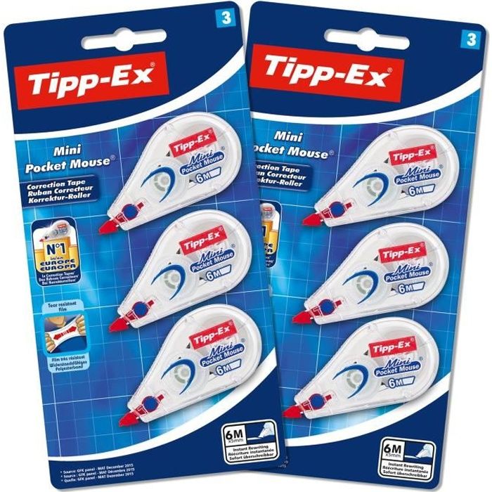 10er-Pack Tipp-Ex Mini Pocket Mouse (6m x 5mm) - für 13,60 € inkl