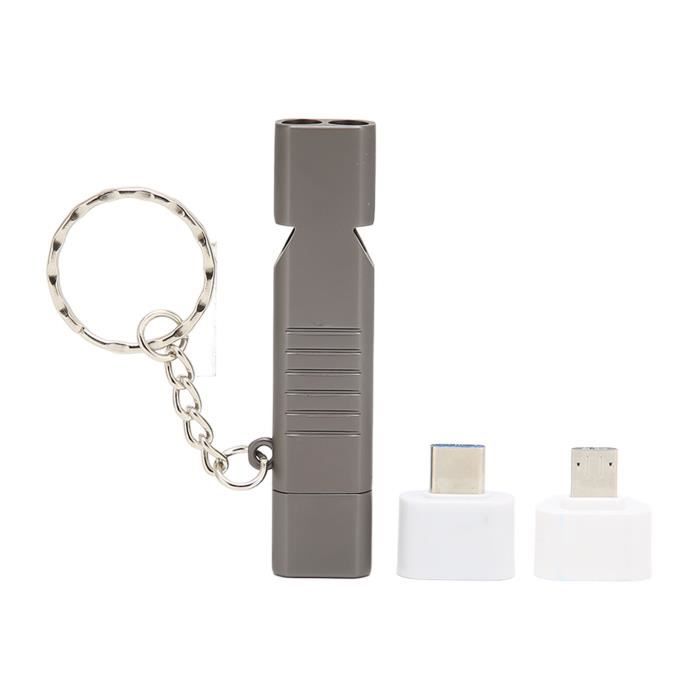 Porte-clés Créatif En Forme De Turbocompresseur - Son De Sifflet, Alliage De Zinc, Couleur Argenté