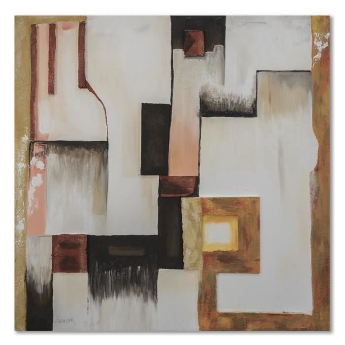 Tableau Grand Format Sur Toile Image Moderne Deco Canevas Abstraction Labyrinthe 20x20 Achat Vente Tableau Toile Cdiscount