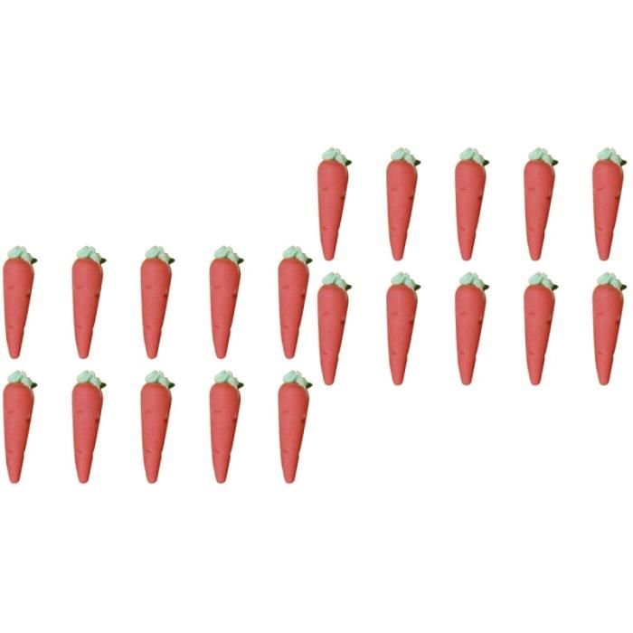 12 Carottes Artificielles Pâques - Déco Realiste En Mousse, 7.5 Cm, Pour DIY Et Décoration