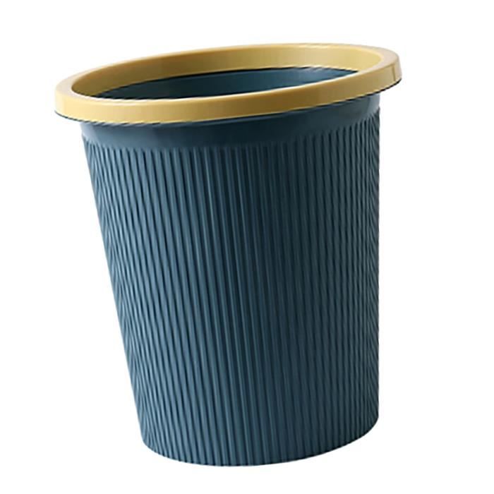 Poubelle Rétro MAGICLULU En Plastique Et Cuir - Conteneur à Déchets Vintage 5L Pour Maison, Bureau Et Salle De Bain