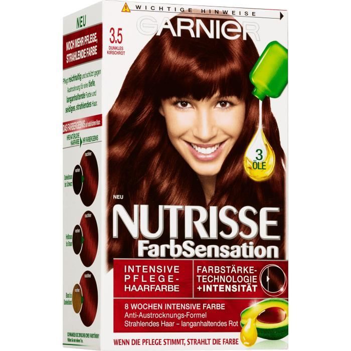 cheveux rouge cerise foncé