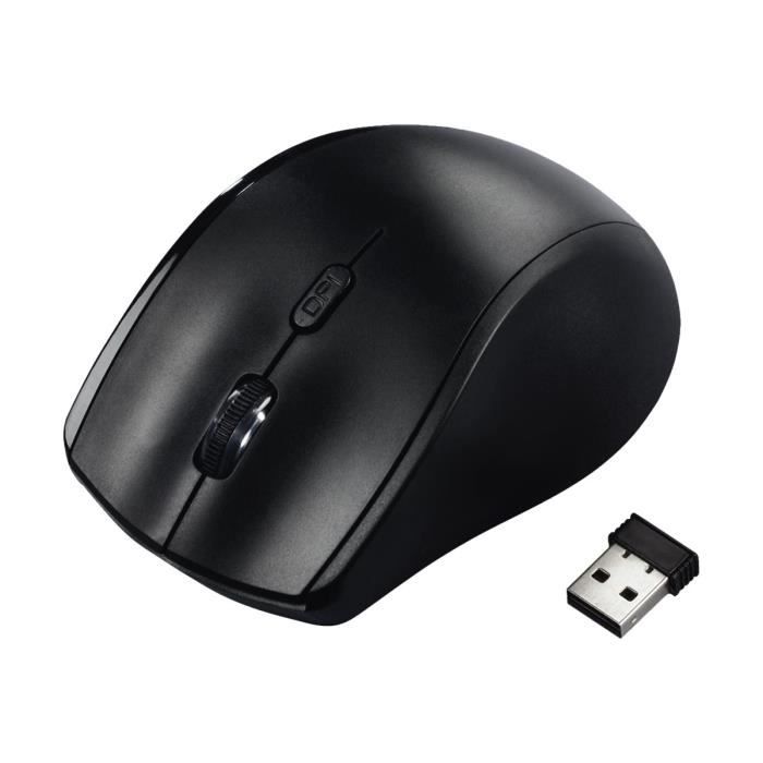 Souris pour gauchers HAMA Riano – Optique sans fil 3 boutons – Noir