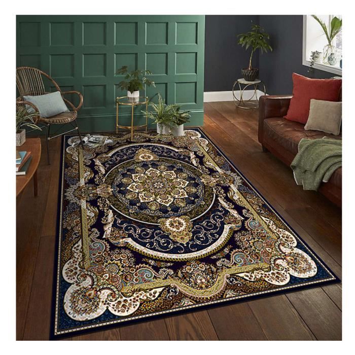Tapis Salon - Grande Taille Tapis Rétro Style Palais Classique Simple Tapis Antidérapant