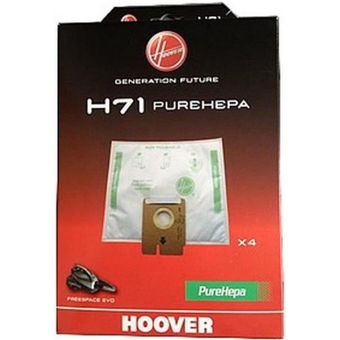 Boite de 4 sacs H71 230450 24647 Aspirateur HOOVER 15393
