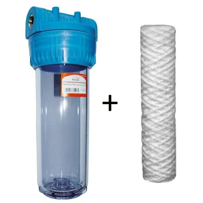 Haut débit 10" toute la maison l’eau dechlorinator chlore demontage du filtre 3/4 '' BSP 