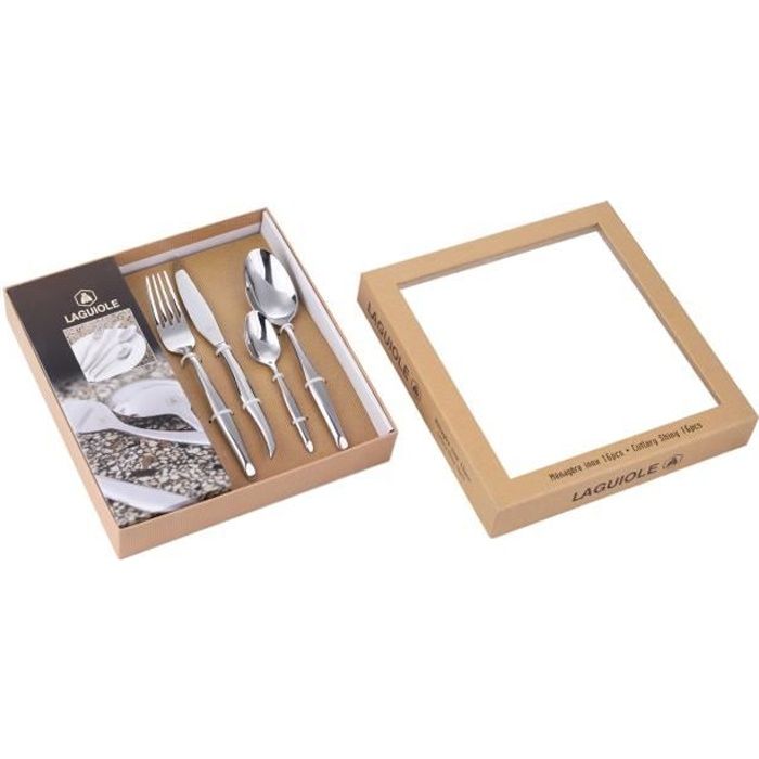 Laguiole Laguiole Coffret Couverts Menagere 16 Pieces Argente En Acier Inoxydable Acier Inoxydable Achat Vente Menagere Soldes Sur Cdiscount Des Le 20 Janvier Cdiscount