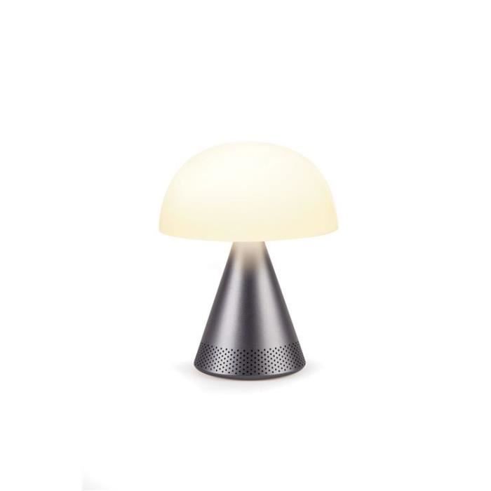 Lampe LED portable avec enceinte sans fil Bluetooth Lexon Mina L Audio LH76MX Métal