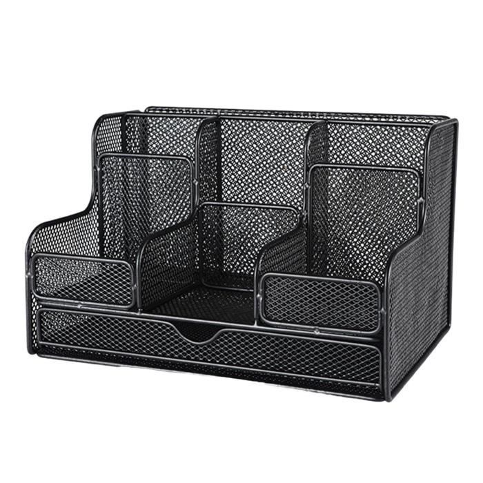 Rangement De Bureau Multifonctionnel, 6 Compartiments Boîtes De Rangement De Bureau Multifonctionnel, 6 Compartiments Boîtes De