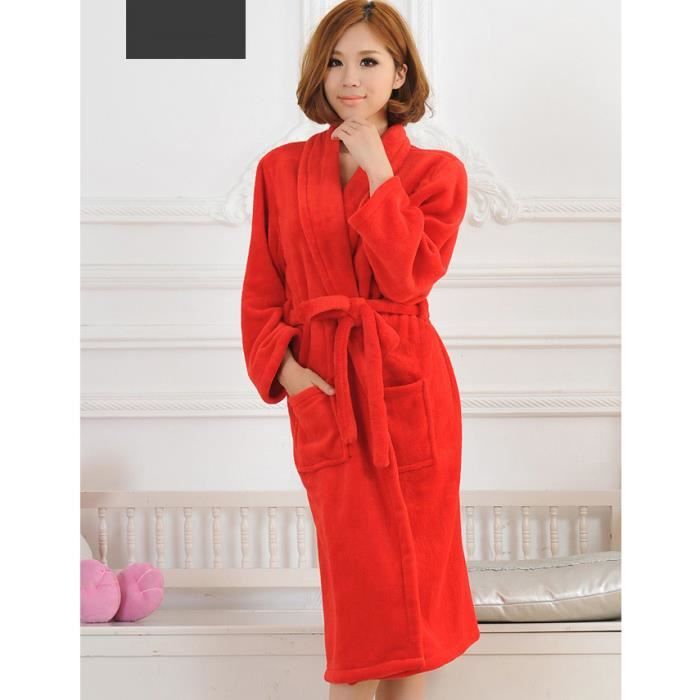 peignoir rouge