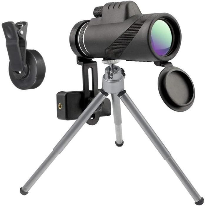 Telescope Monoculaire Puissant, HD 40 x 60 BAK4 Prisme FMC Imperméable