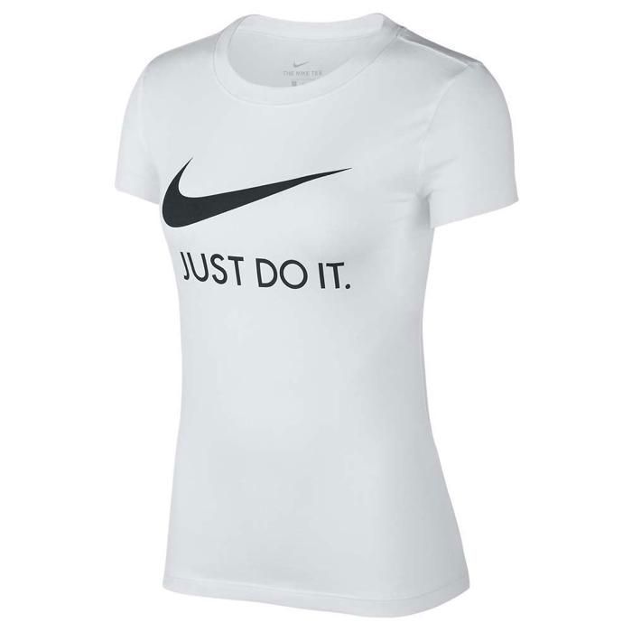 Nike Sportswear Just Do It Femmes T shirt blanc Blanc Cdiscount Pret a Porter