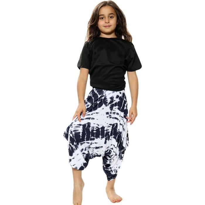 Enfants Baggy Harem Trousers Ali Baba Style Tie Dye Décontracté