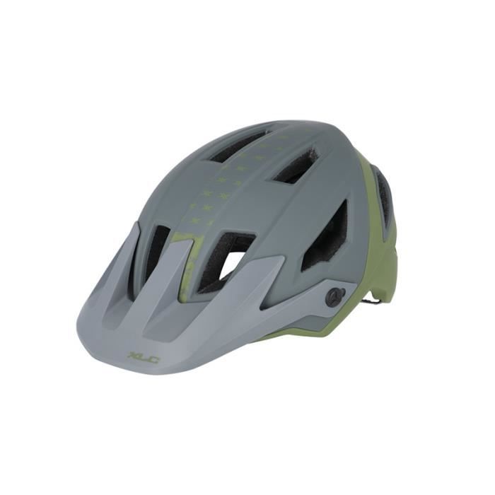 Casque VTT XLC BH-C31 enduro - Homme - Gris/vert - 58/62