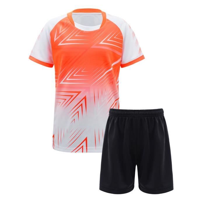 Inlzdz Enfant Garçon Ensemble De Sport Eté Top Manche Courte Et Shorts