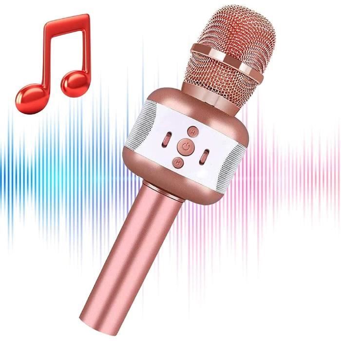 Microphone Karaoke Sans Fil, Micro Karaoké Bluetooth, Karaoké  Adulte/Enfant, Haut-parleur Micro Sans Fil Portable pour Chanter, Fête