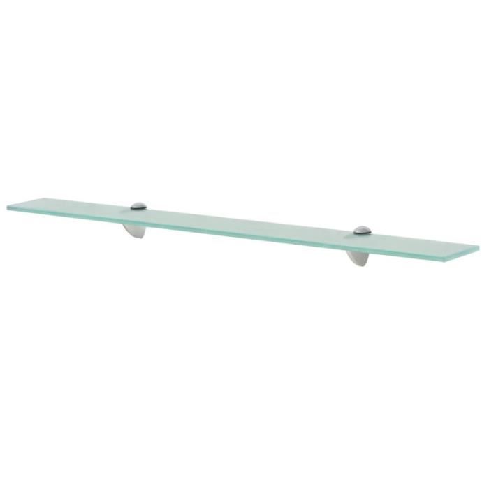 2 Étagères En Verre Trempé Transparent 60x25 Cm - Pour Mur à Lattes Ou Support Invisible - Charge 15 Kg - Idéal Salon Ou Boutique - 7