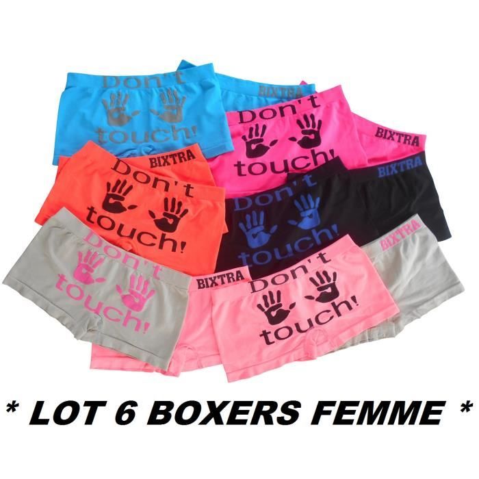 Lot de 3 shorty lingerie femme boxer culotte slip taille S//M ou L//XL neuf
