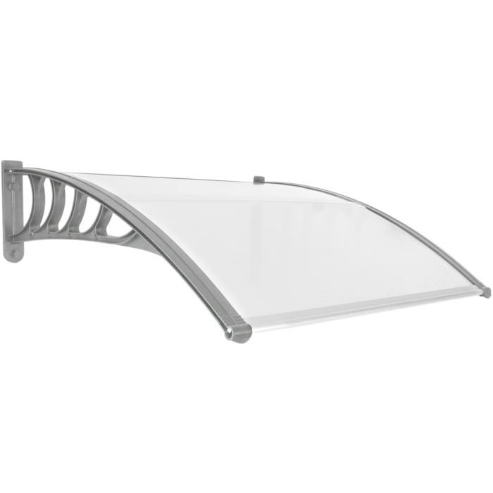 Auvent Solaire Moderne Pour Porte Et Fenêtre - Abri En Polycarbonate Résistant Pluie Et Neige - 65x150 Cm - 5