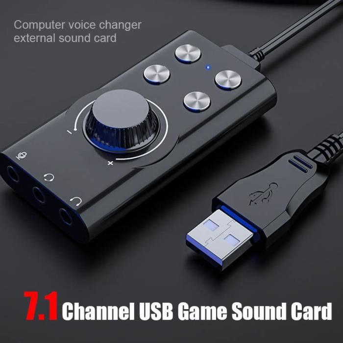 Carte Son Portable Pour Streaming - Effets Vocaux, Réduction De Bruit, Modes Chant, Compatible PC Et Mobile USB-C - 12