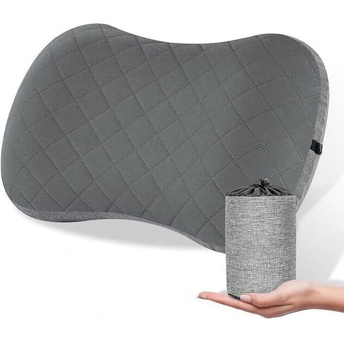 2 Oreillers Gonflables De Voyage - Compact Et Imperméable - Parfait Camping, Avion Ou Plage - TRIXES