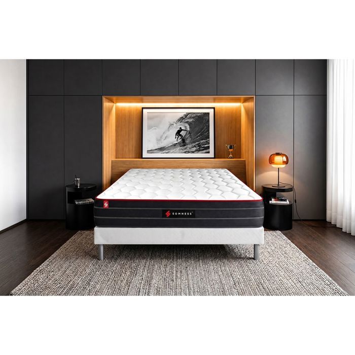 Ensemble Lit Sommier Matelas 140x190