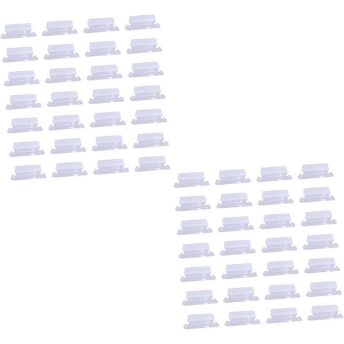 Lot De 30 étagères Porte-étiquettes Transparentes 1,7x3,1 Pouces - Uxcell | Organiseur De Rayonnage