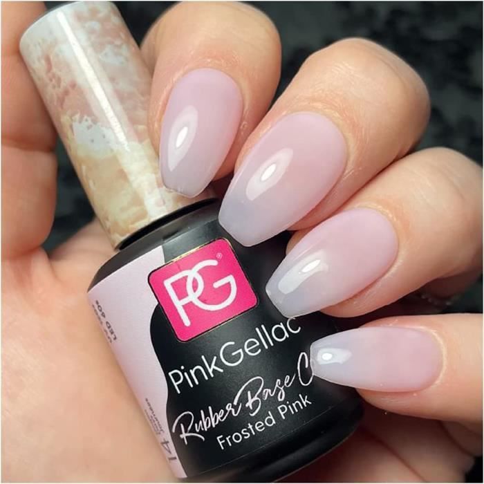 Pink Gellac Rubber Base Cover Frosted Pink Vernis à ongles gel Rose
