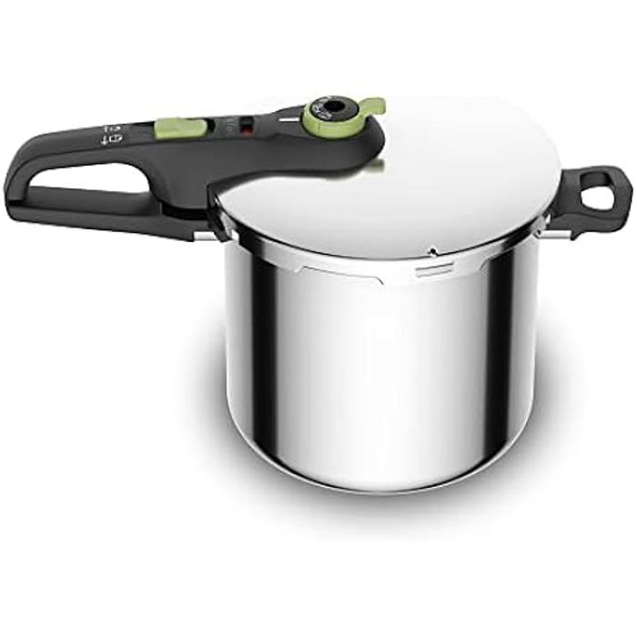 Autocuiseur Sécurisé 4L/6L/8L - Acier Inox 304, 3 Vitesses Pression, Compatible Gaz Et Induction