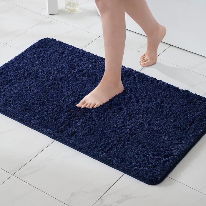 Tapis De Bain Jaune 60X120 Cm - Tapis Salle De Bain Moderne En Coton