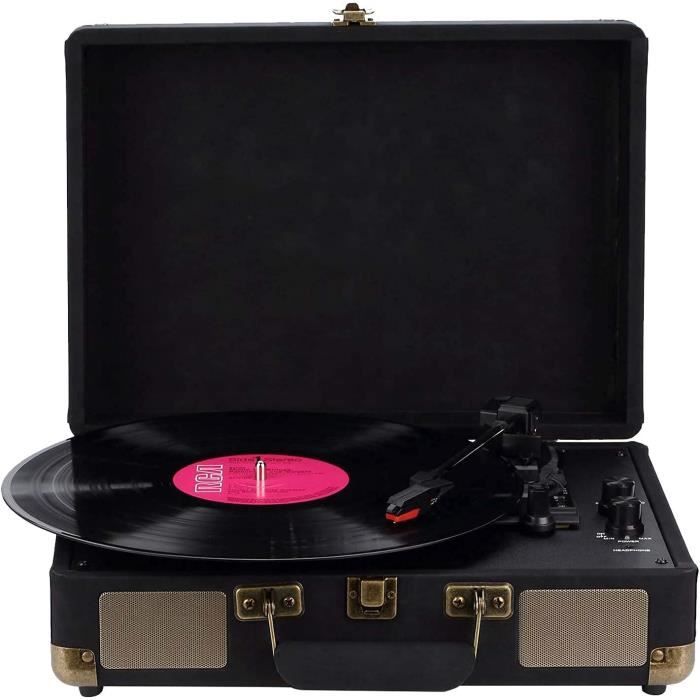Mini Tourne-Disque Rétro Avec Haut-parleurs Stéréo - Vinyle Bluetooth 1000mAh