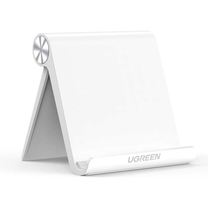 UGREEN Support Tablette Réglable iPad Stand Pliable Blanc Compatible avec iPad Pro iPad Air iPad Mini